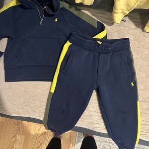 Navy and Yellow Kids Jogger Set